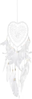 Obrázok produktu pre Dream Catcher Hollow Heart Shape Hand Knitting Wall Hanging Macrame Dream Catcher with Light for Home Wall Window Car