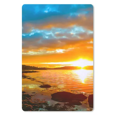 Produktbild von MuchoWow® Mauspad Mousepad Sonne - Landschaft - Wasser - Bäume 18x27 cm - Mousepads - Maus Mat - Pad - Mausunterlage