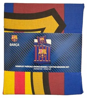 Produktbild von Carbotex FC Barcelona Bettwäsche-Set 160x200 cm Baumwolle