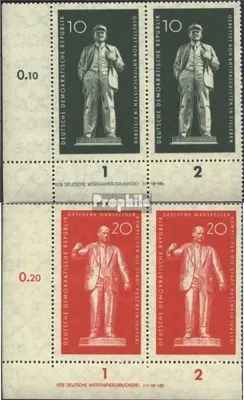 Produktbild von Briefmarken DDR 1960 Mi 772DV-773DV mit Druckvermerk (kompl.Ausg.) gestempelt Lenin - Thälmann
