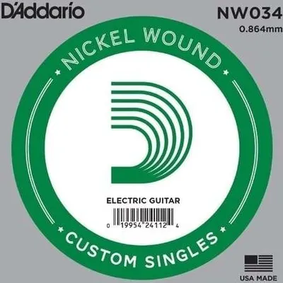 Image de D'Addario NW034 Cordes simples pour guitare
