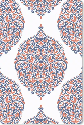 Produktbild von MuchoWow® Mauspad Mousepad Muster - Blau - Orange 40x60 cm - Mousepads - Maus Mat - Pad - Mausunterlage - Schreibtisch Accesoire