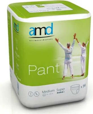 Image de AMD Pant Super Medium - 12 paquets de 14 protections