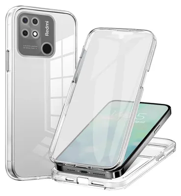 Produktbild von 360 Grad Handyhülle für Xiaomi Redmi 10C Case Cover Hülle Bumper Rundum Schutzhülle Smartphone Schutz Transparent