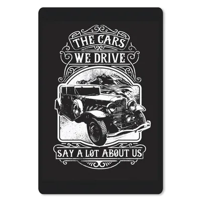Produktbild von MuchoWow® Mauspad Mousepad Mancave - Auto - Retro - Zitat 40x60 cm - Mousepads - Maus Mat - Pad - Mausunterlage - Schreibtisch Accesoire