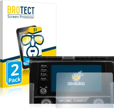 Produktbild von 2x Für Honda Civic 2021 Connect Infotainment 7" Schutzfolie BROTECT Displayschutz Display Schutz Folie Klar Transparent
