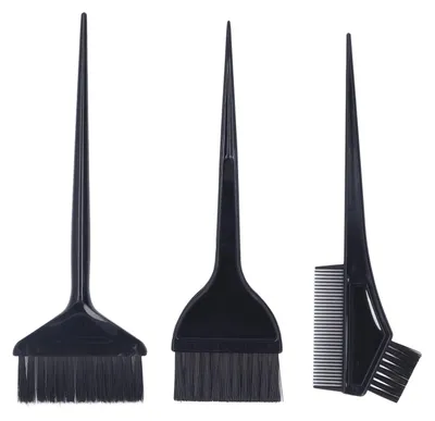 Produktbild von 3-teiliges Set Haarfärbepinsel, professioneller Salon-Haarfärbepinsel, Haarfärbekammbürste