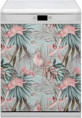 Produktbild von Magnetmatte Geschirrspüle Abwaschbar Küche Magnete  Nachbildung 60x80 cm  - Pastellblumen