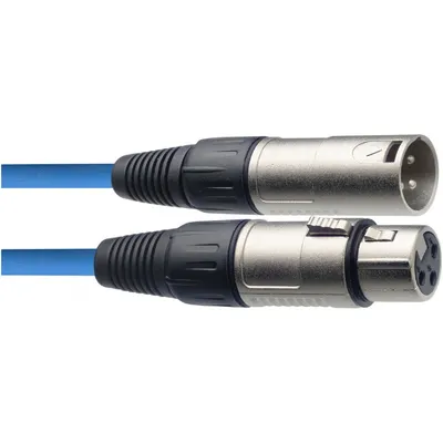 Zdjęcie produktu dla Stagg SMC6 CBL, kabel mikrofonowy XLR/XLR, 6 m, niebieski