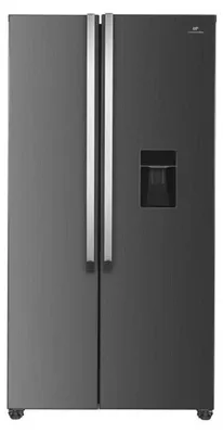 Produktbild von Continental Edison CERA532NFIXD American-Style Kühlschrank-Gefrierkombination 2-türig, 529 l, No-Frost, Inox/Grau, Wasserspender