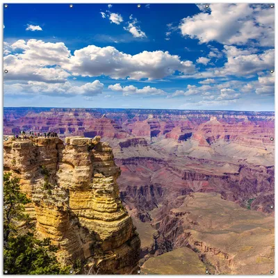 Produktbild von Wallario XXL Outdoor-Poster für Garten oder Balkon, Motiv Felsenschlucht im Grand Canyon Park Arizona, in ca. 200 x 200 cm
