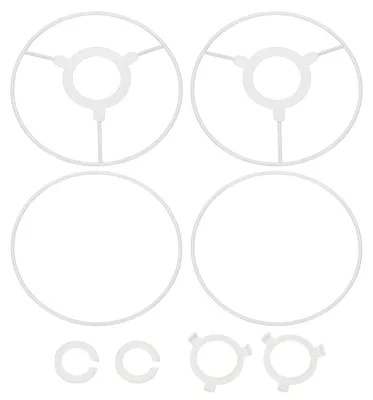 Lampenschirmring-Set 6 Zoll, 2 Stück, mit E27/E26/E14 Adapter