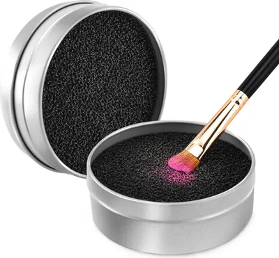 Produktbild von Make-Up Pinsel Reiniger, Schnell Farbenwechsel Sponge Farbe Reinigung Makeup Pinsel Trocken Werkzeug Make-up Cleaner Trockenreinigung Schwamm