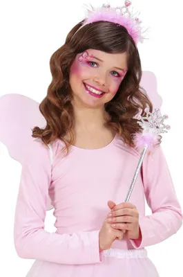 Image de Set d'accessoires de princesse bâton et diadème rose-argent - taille unique