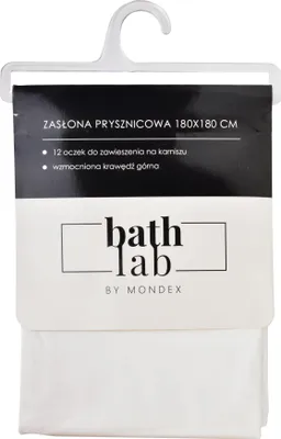 Produktbild von Mondex | Duschvorhänge - Weiß - 180x180 cm - Wasserdicht - Elegantes Design - Einfache Montage