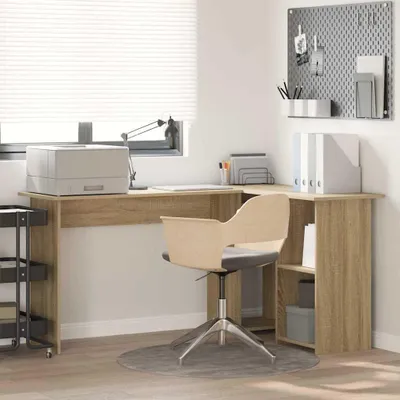 Immagine prodotto di Maison Exclusive - Scrivania in rovere Sonoma 142 x 102 x 73 cm Materiale ligneo