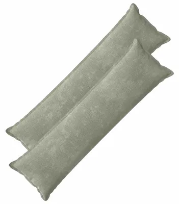 Immagine prodotto di vidaXL, 2 federe per cuscini, HOUTEN, verde, 40 x 145 cm, tessuto in ciniglia