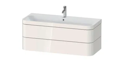 Produktbild von Waschtischset HAPPY D.2 PLUS 2 Schubk 1175x490mm o HL taupe supermatt ohne Hahnloch taupe supermatt
