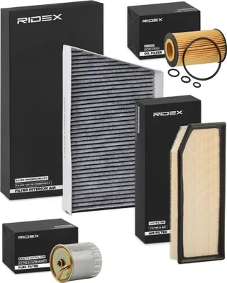 Produktbild von RIDEX Filterset Inspektionspaket Filtersatz passend für MERCEDES-BENZ C-Klasse Limousine (W203) C-Klasse T-modell (S203) CLK (C209)