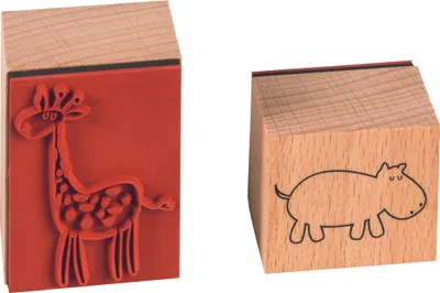 Image de Heyda 204888688 Set de tampons "Bébés animaux" 12 x 10 x 3 cm