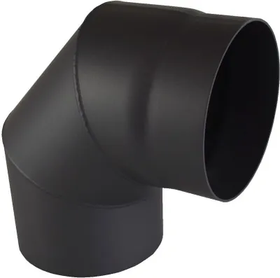 Produktbild von Ofenrohr Ø150mm Senotherm Universal Bogenknie 90° ohne Tür gussgrau Uni Knie