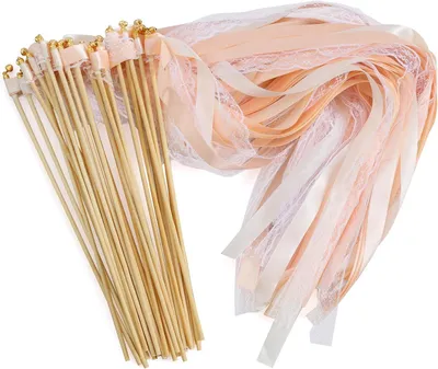 Productafbeelding van Wedding Wands bruiloft met belletjes - Set van 30 - Champagne
