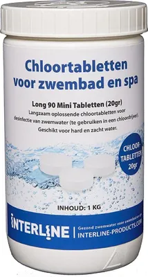 Image de Interline Zwembad 20 Grams Chloortabletten 1 kg