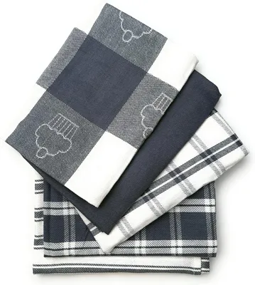 Immagine prodotto di Set di strofinacci, 10 pezzi, 100% cotone, 70 x 50 cm, grigi, per la cucina