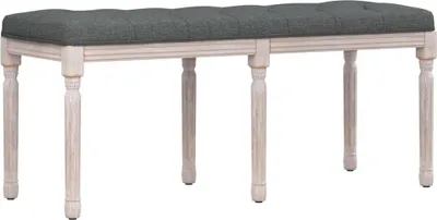 Produktbild von vidaXL Sitzbank Dunkelgrau 110x40x49 cm Stoff
