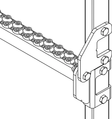 Produktbild von Hailo Gelenkverbinder für Edelstahl-Leitern 40x20mm