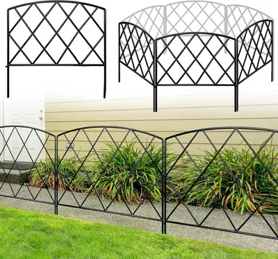 Obrázok produktu pre Oplotenie – Kovové panely – Ochranná clona – 60 x 300 cm – Čierna farba