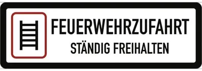 Produktbild von Dreifke® Schild Feuerwehrzufahrt ständig freihalten, Alu, 1000x330 mm