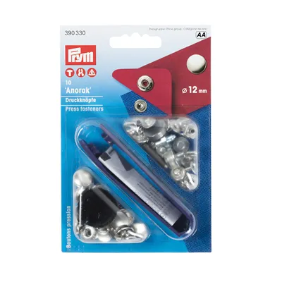 Immagine prodotto di Prym bottoni a pressione senza cucitura Anorak 10 pz. misura 12,0 mm