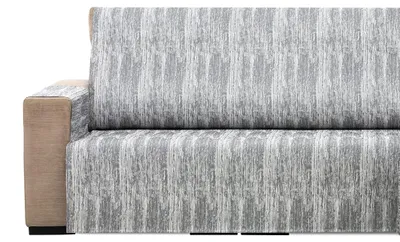 Sofaüberwurf Jacquard, umkehrbar, 2-Sitzer, grau, 110x220 cm