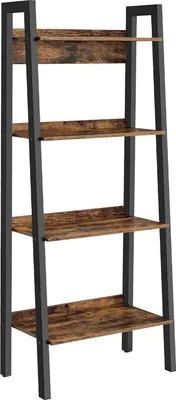 Produktbild von Songmics Bücherregal mit 4 Ebenen Industriestil Braun