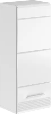 Produktbild von Hängeschrank >Linus< in Weiß Hochglanz - 30x77x23cm (BxHxT)
