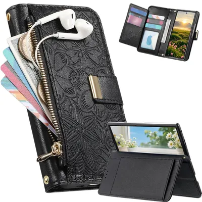 Obrázok produktu pre Puzdro na telefón Samsung Galaxy Z Fold 8 Ultra s peňaženkou a držiakom na karty