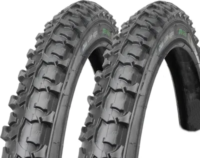 Produktbild von Black Dingo BDCP 2er Set Fahrrad Reifen LittleAggro MTB 24'' schwarz 24 x 1.95 50-507