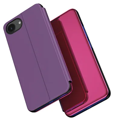 Zdjęcie produktu dla Etui Clear View do Iphone 16E z klapką - różowe