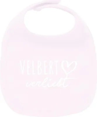 Produktbild von Huuraa Unisex Babylatz Velbert verliebt Geschenk Babypink  Baumwolle Velbert Mitbringsel