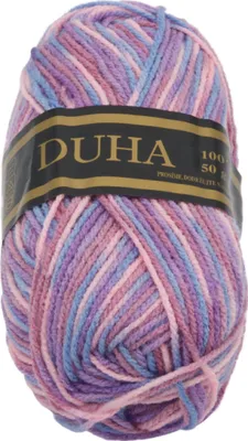 Obrázek produktu pro Příze DUHA - 50g / 150 m - Růžová,Fialová,Modrá