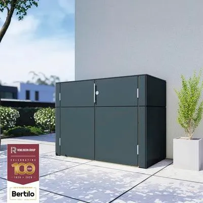 Obrázok produktu pre Bertilo HPL skrinka na vybavenie Terasa - 6 mm antracit