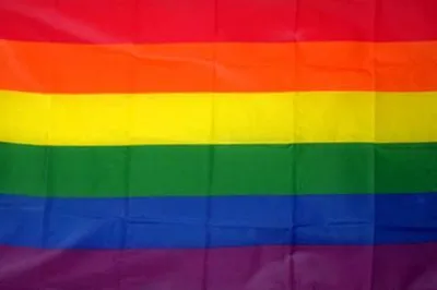 Produktbild von Deko-Fahne - Regenbogen - Gr. ca. 150 x 90cm - 24325