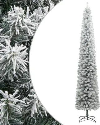 Produktbild von Möbel Weihnachtsbaum Schlank mit Ständer Beschneit 270 cm PVC - Weihnachtsgirlanden 357686