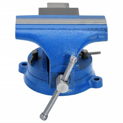Zdjęcie produktu dla vidaXL Imadło żeliwne niebieskie 150 mm