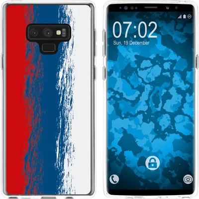 Produktbild von PhoneNatic Case kompatibel mit Samsung Galaxy Note 9 Silikon-Hülle WM Russland M9