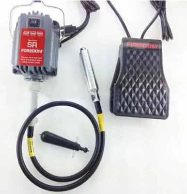 Produktbild von Topchances Pro FOREDOM Fräsmotor zum Aufhängen (S-R) mit flexibler Welle für Schmuckbearbeitung- und Reparatur, EU-Steckdose, 220 V, 230 W, 6 mm