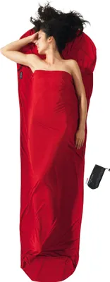 Produktbild von Cocoon MummyLiner Thermoline Radiator Polyester Hüttenschlafsack (Wärmeleistung +9°C / max. Körpergröße 190cm / Gewicht 0,37kg) lava