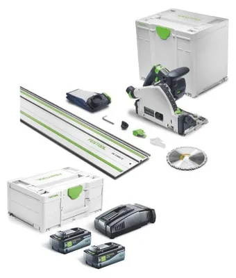 Image de Scie plongeante sans fil FESTOOL TSC 55 KSEB-Basic-FS + kit d'alimentation SYS 18V 2x8,0/SCA16 - 578826_B