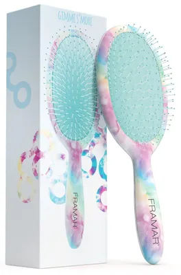 Productafbeelding van FRAMAR Batik haarborstel zonder klitten - Haarborstels voor lang haar, nat haar borstel, ontklittingsborstel voor lang haar, ontklittingsborstel dames, haarborstel, anti-klit borstel